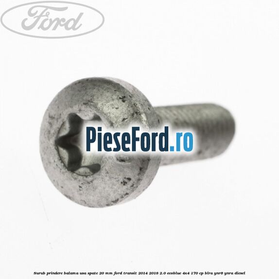 Surub prindere balama usa spate 20 mm Ford Transit 2014-2018 2.0 EcoBlue 4x4 170 cp Surub prindere balama usa spate 20 mm Ford Transit 2014-2018 2.0 EcoBlue 4x4 170 cp BLRA, YNR6, YNRA diesel