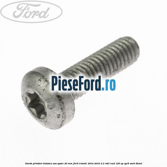 Surub prindere balama usa spate 20 mm Ford Transit 2014-2018 2.2 TDCi RWD 125 cp CYR5, USR6 diesel