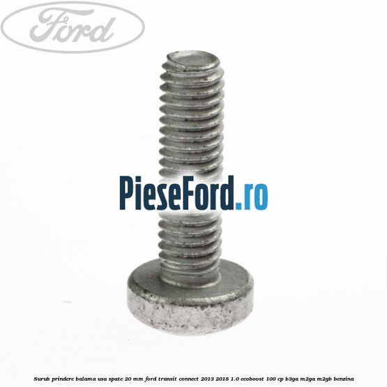 Surub prindere balama usa spate 20 mm Ford Transit Connect 2013-2018 1.0 EcoBoost 100 cp B3GA, M2GA, M2GB benzina
