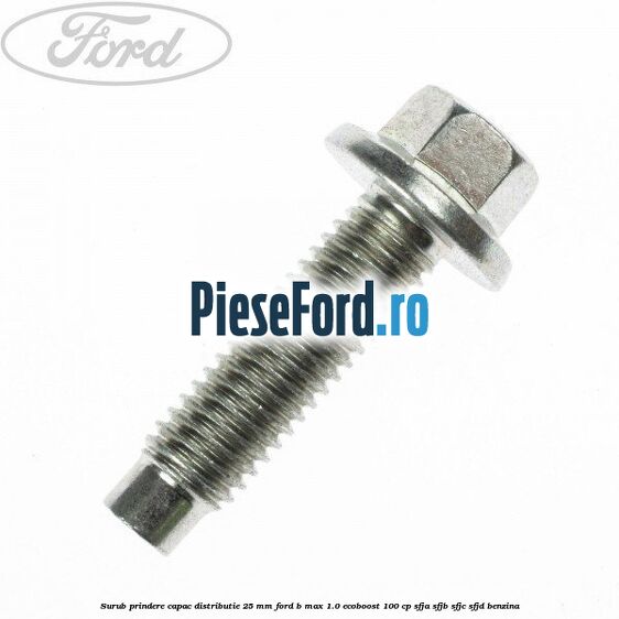 Surub prindere capac distributie 25 mm Ford B-Max 1.0 EcoBoost 100 cp SFJA, SFJB, SFJC, SFJD benzina