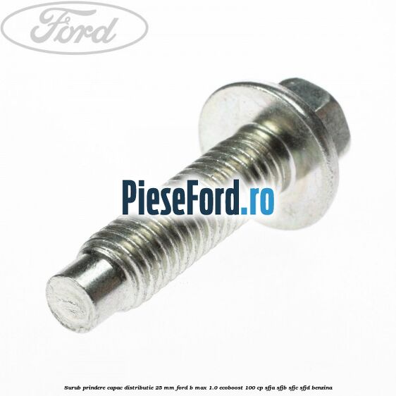Surub prindere capac distributie 25 mm Ford B-Max 1.0 EcoBoost 100 cp SFJA, SFJB, SFJC, SFJD benzina