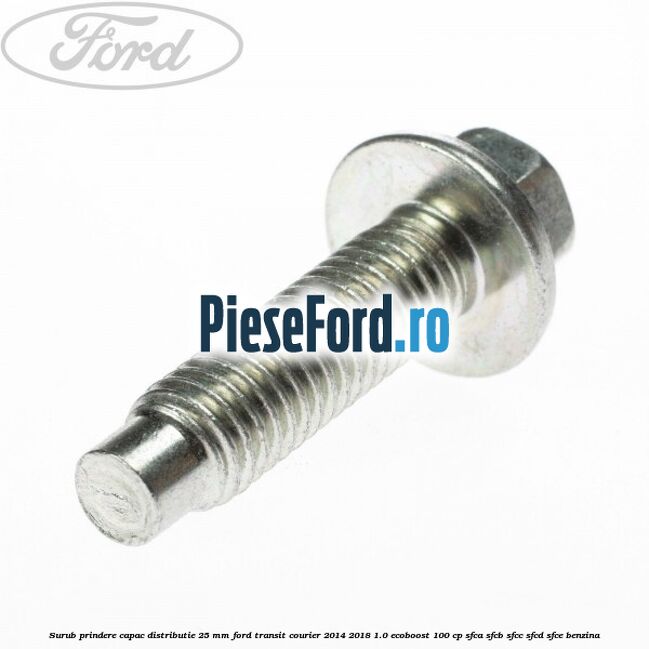 Surub prindere capac distributie 25 mm Ford Transit Courier 2014-2018 1.0 EcoBoost 100 cp SFCA, SFCB, SFCC, SFCD, SFCE benzina