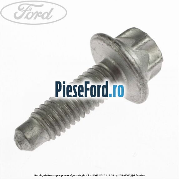 Surub prindere capac panou sigurante Ford Ka 2009-2016 1.2 69 cp 169A4000, FP4 benzina