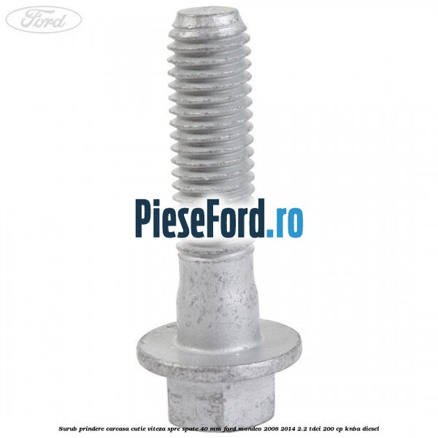 Surub prindere carcasa cutie viteza spre spate 40 mm Ford Mondeo 2008-2014 2.2 TDCi 200 cp KNBA diesel