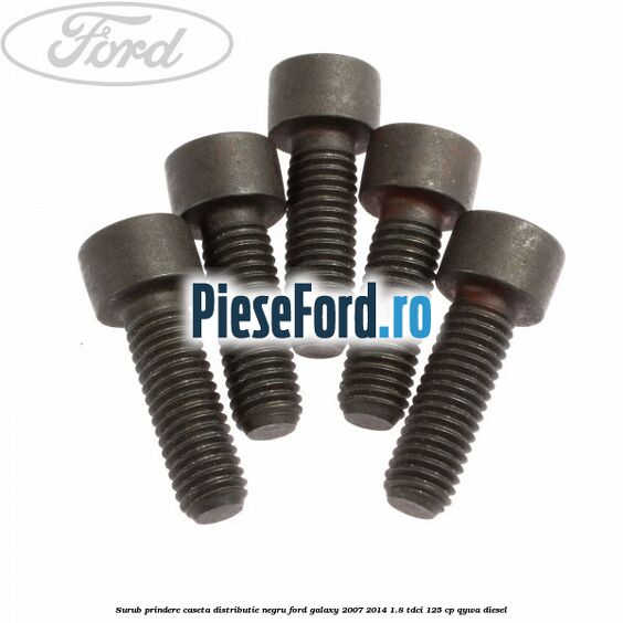 Surub prindere caseta distributie negru Ford Galaxy 2007-2014 1.8 TDCi 125 cp QYWA diesel