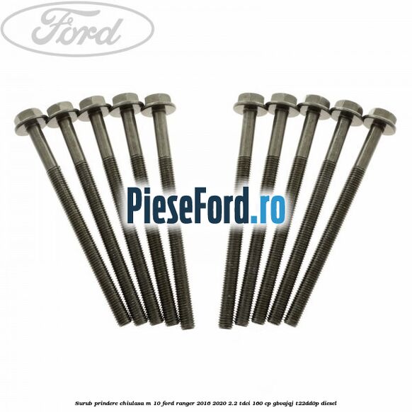 Surub prindere chiulasa M 10 Ford Ranger 2016-2020 2.2 TDCi 160 cp GBVAJQJ, T22DD0P diesel