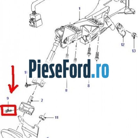 Surub prindere coloana directie Ford Mondeo 2000-2007 2.0 TDDI 90 cp D5BA, SDBA diesel