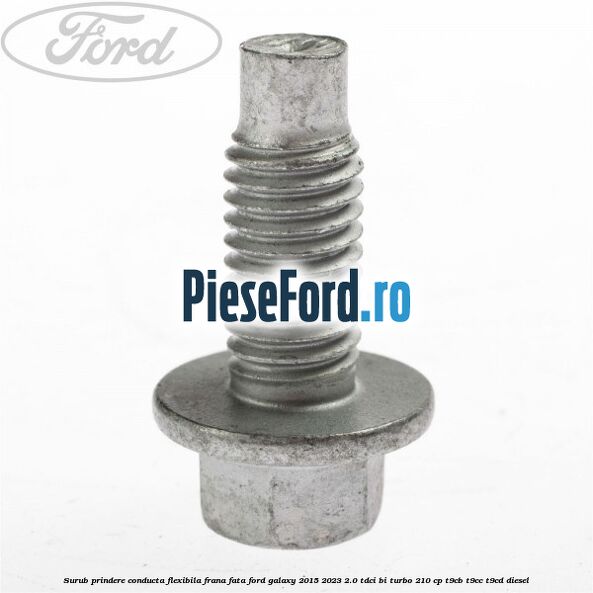 Surub prindere conducta flexibila frana fata Ford Galaxy 2015-2023 2.0 TDCi BI-Turbo 210 cp T9CB, T9CC, T9CD diesel