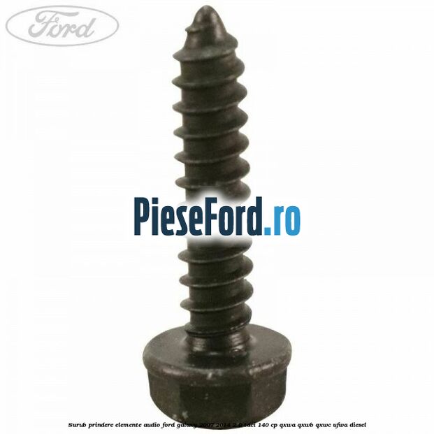 Surub prindere elemente audio Ford Galaxy 2007-2014 2.0 TDCi 140 cp QXWA, QXWB, QXWC, UFWA diesel