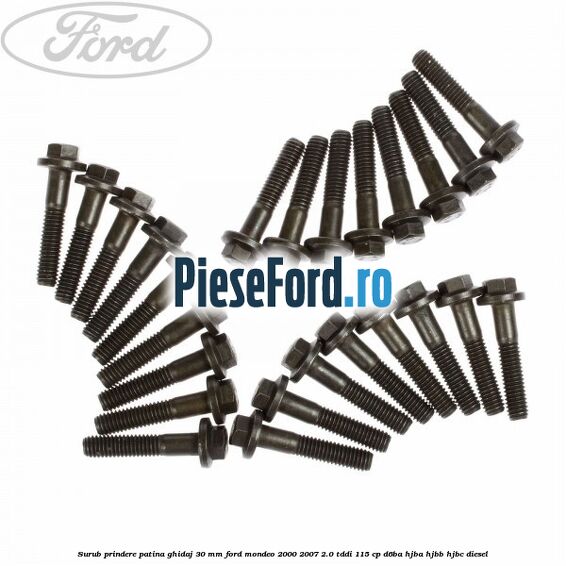 Surub prindere patina ghidaj 30 mm Ford Mondeo 2000-2007 2.0 TDDI 115 cp D6BA, HJBA, HJBB, HJBC diesel