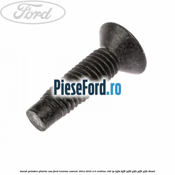 Surub prindere platnic usa Ford Tourneo Custom 2014-2018 2.0 EcoBlue 105 cp BJFA, BJFB, YLF6, YLFA, YLFB, YLFS diesel