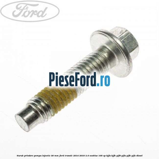 Surub prindere pompa injectie 30 mm Ford Transit 2014-2018 2.0 EcoBlue 105 cp BJFA, BJFB, YLF6, YLFA, YLFB, YLFS diesel