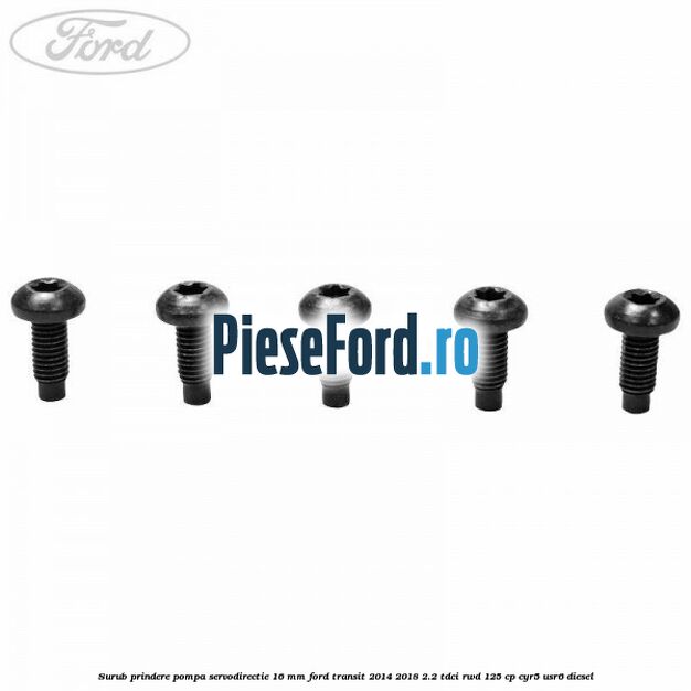 Surub prindere pompa servodirectie 16 mm Ford Transit 2014-2018 2.2 TDCi RWD 125 cp CYR5, USR6 diesel