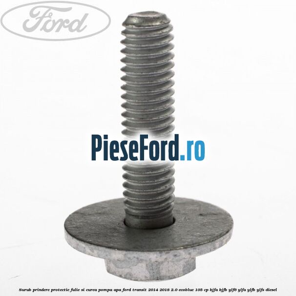 Surub prindere protectie fulie si curea pompa apa Ford Transit 2014-2018 2.0 EcoBlue 105 cp Surub prindere protectie fulie si curea pompa apa Ford Transit 2014-2018 2.0 EcoBlue 105 cp BJFA, BJFB, YLF6, YLFA, YLFB, YLFS diesel