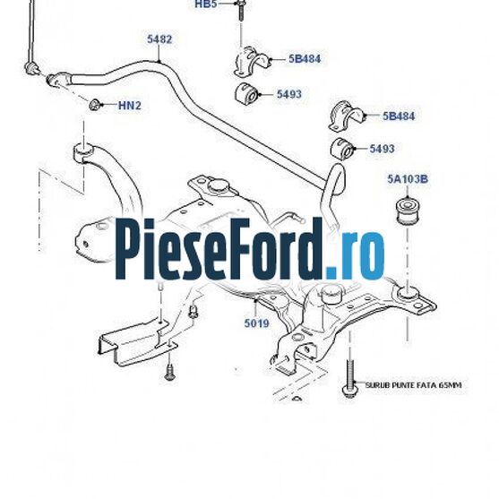 Surub prindere punte fata 65 MM Ford Mondeo 2008-2014 1.8 TDCi 100 cp Surub prindere punte fata 65 MM Ford Mondeo 2008-2014 1.8 TDCi 100 cp FFBA diesel
