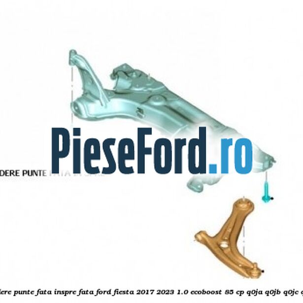 Surub prindere punte fata inspre fata Ford Fiesta 2017-2023 1.0 EcoBoost 85 cp Q0JA, Q0JB, Q0JC, Q0JD benzina