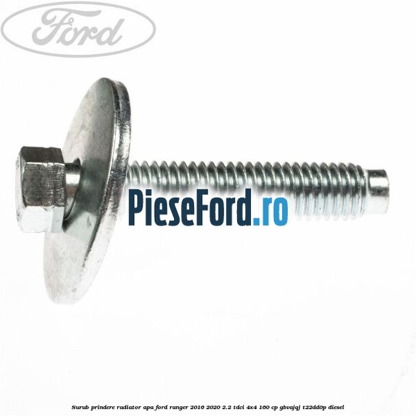 Surub prindere radiator apa Ford Ranger 2016-2020 2.2 TDCi 4x4 160 cp GBVAJQJ, T22DD0P diesel