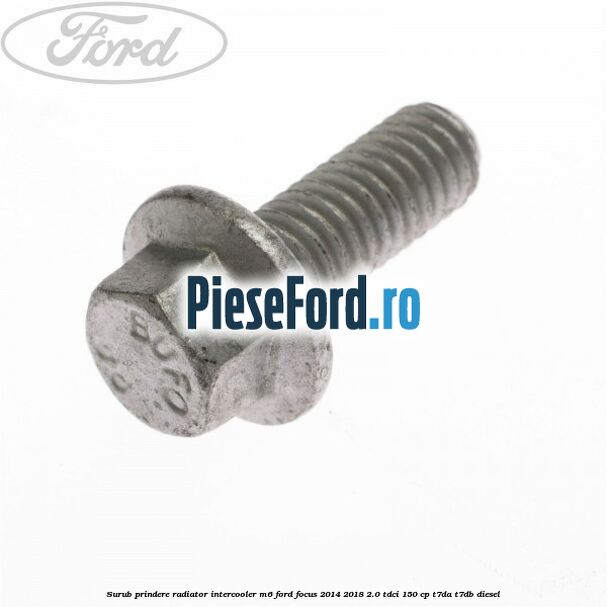 Surub prindere radiator intercooler M6 Ford Focus 2014-2018 2.0 TDCi 150 cp Surub prindere radiator intercooler M6 Ford Focus 2014-2018 2.0 TDCi 150 cp T7DA, T7DB diesel