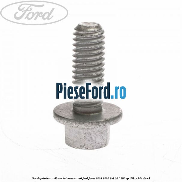 Surub prindere radiator intercooler M6 Ford Focus 2014-2018 2.0 TDCi 150 cp Surub prindere radiator intercooler M6 Ford Focus 2014-2018 2.0 TDCi 150 cp T7DA, T7DB diesel
