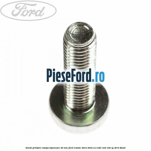 Surub prindere rampa injectoare 30 mm Ford Transit 2014-2018 2.2 TDCi RWD 100 cp DRR5 diesel