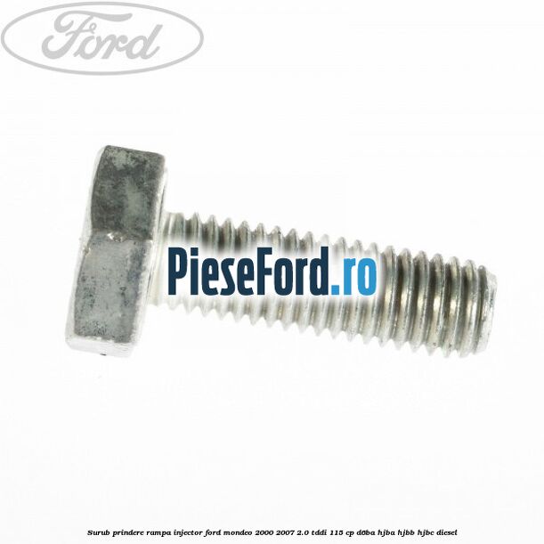 Surub prindere rampa injector Ford Mondeo 2000-2007 2.0 TDDI 115 cp D6BA, HJBA, HJBB, HJBC diesel