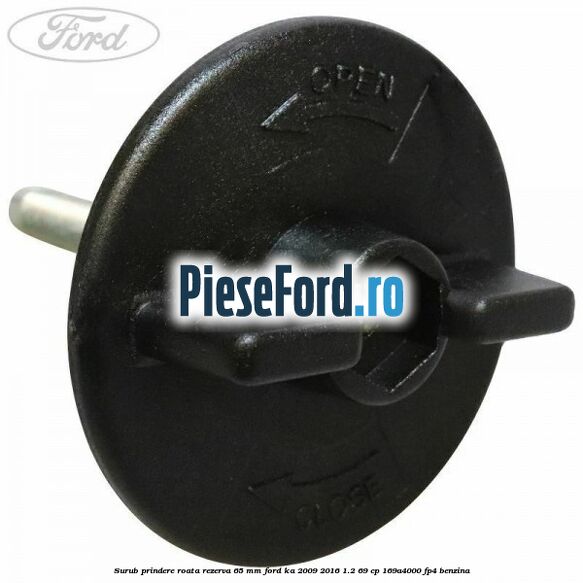 Surub prindere roata rezerva 65 mm Ford Ka 2009-2016 1.2 69 cp 169A4000, FP4 benzina