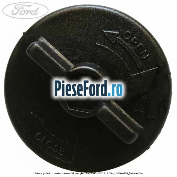 Surub prindere roata rezerva 65 mm Ford Ka 2009-2016 1.2 69 cp 169A4000, FP4 benzina