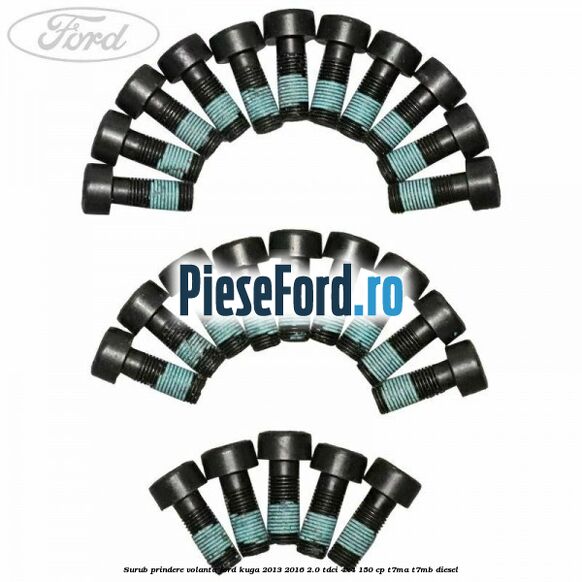 Surub prindere volanta Ford Kuga 2013-2016 2.0 TDCi 4x4 150 cp T7MA, T7MB diesel