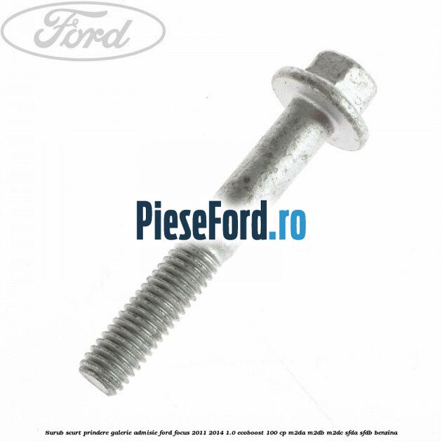 Surub scurt prindere galerie admisie Ford Focus 2011-2014 1.0 EcoBoost 100 cp M2DA, M2DB, M2DC, SFDA, SFDB benzina
