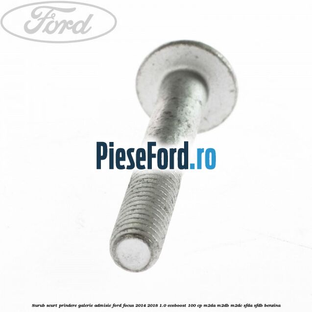 Surub scurt prindere galerie admisie Ford Focus 2014-2018 1.0 EcoBoost 100 cp M2DA, M2DB, M2DC, SFDA, SFDB benzina
