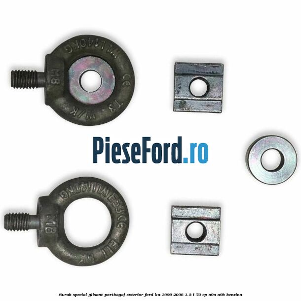 Surub special glisant portbagaj exterior Ford Ka 1996-2008 1.3 i 70 cp A9A, A9B benzina