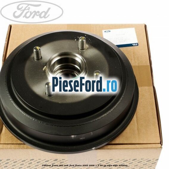 Tambur frana 203 mm Ford Fiesta 2005-2008 1.3 69 cp A9JA, A9JB benzina