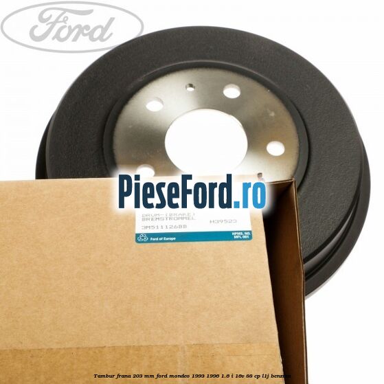 Tambur frana 203 mm Ford Mondeo 1993-1996 1.6 i 16V 88 cp Tambur frana 203 mm Ford Mondeo 1993-1996 1.6 i 16V 88 cp L1J benzina