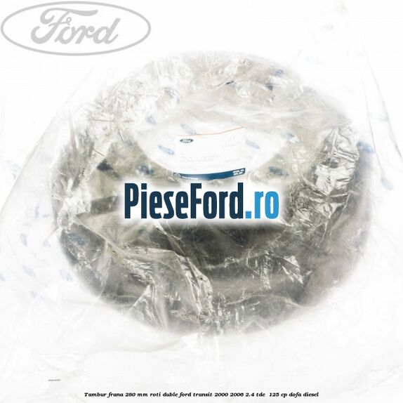 Tambur frana 280 mm roti duble Ford Transit 2000-2006 2.4 TDE  125 cp DOFA diesel