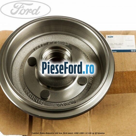Tambur frana diametru 180 mm Ford Escort 1990-1995 1.6 105 cp LJF benzina