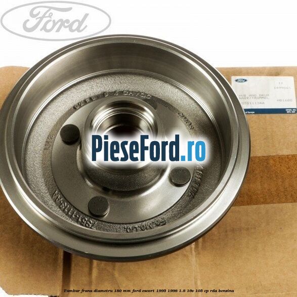 Tambur frana diametru 180 mm Ford Escort 1995-1998 1.8 16V 105 cp RDA benzina