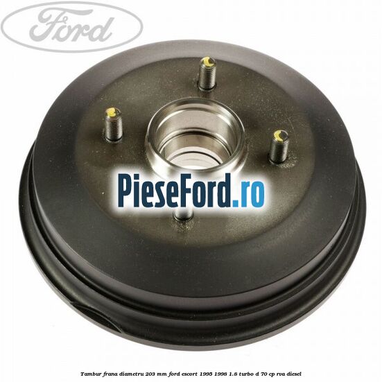 Tambur frana diametru 203 mm Ford Escort 1995-1998 1.8 Turbo D 70 cp RVA diesel
