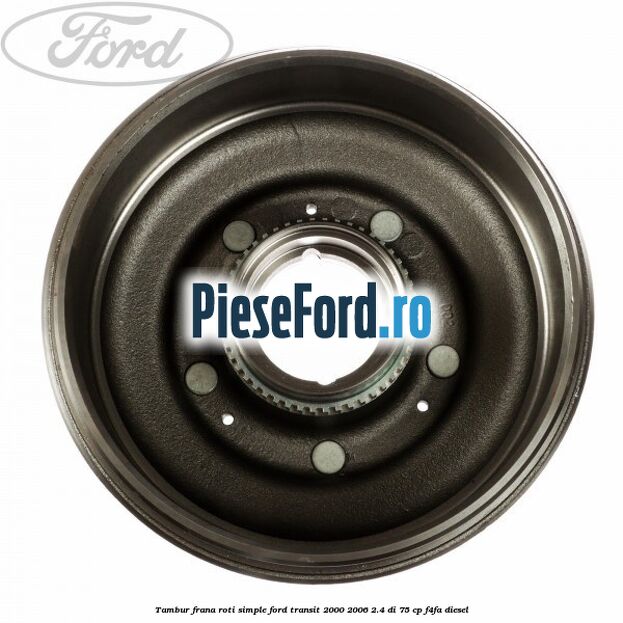 Tambur frana roti simple Ford Transit 2000-2006 2.4 DI 75 cp F4FA diesel