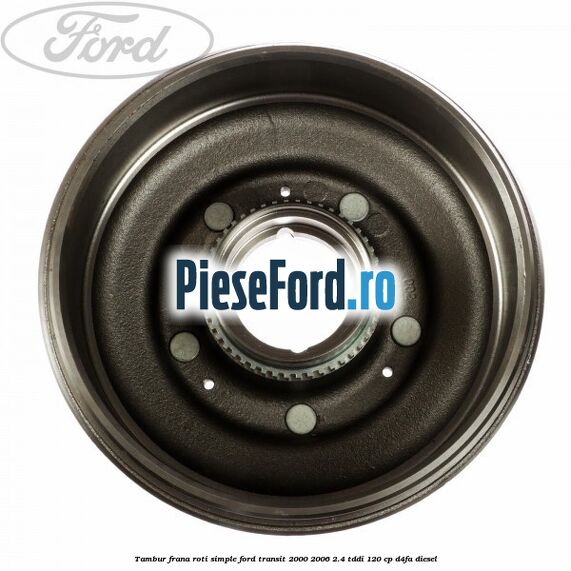 Tambur frana roti simple Ford Transit 2000-2006 2.4 TDdi 120 cp D4FA diesel