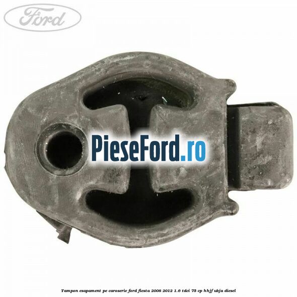 Tampon esapament pe caroserie Ford Fiesta 2008-2012 1.6 TDCi 75 cp HHJF, UBJA diesel