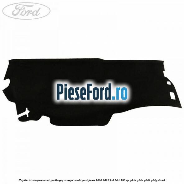 Tapiterie compartiment portbagaj stanga combi Ford Focus 2008-2011 2.0 TDCi 136 cp G6DA, G6DB, G6DD, G6DG diesel