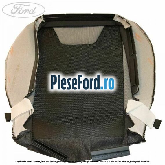 Tapiterie sezut scaun fata echipare gecko charcoal black Ford Focus 2011-2014 1.6 EcoBoost 182 cp JTDA, JTDB benzina