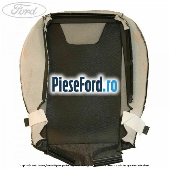 Tapiterie sezut scaun fata echipare gecko charcoal black Ford Focus 2011-2014 1.6 TDCi 95 cp T3DA, T3DB diesel