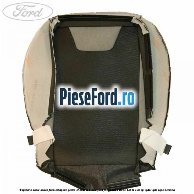 Tapiterie sezut scaun fata echipare gecko charcoal black Ford Focus 2011-2014 1.6 Ti 105 cp IQDA, IQDB, IQDC benzina