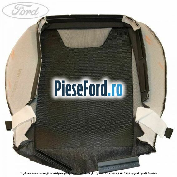 Tapiterie sezut scaun fata echipare gecko charcoal black Ford Focus 2011-2014 1.6 Ti 125 cp PNDA, PNDD benzina