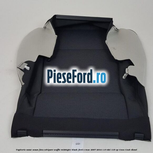 Tapiterie sezut scaun fata echipare waffle midnight black Ford S-Max 2007-2014 1.6 TDCi 115 cp T1WA, T1WB diesel