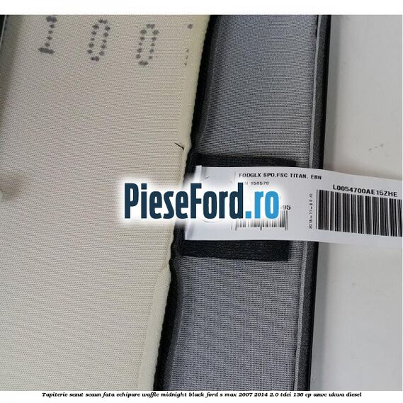 Tapiterie sezut scaun fata echipare waffle midnight black Ford S-Max 2007-2014 2.0 TDCi 136 cp AZWC, UKWA diesel
