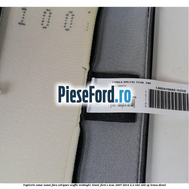 Tapiterie sezut scaun fata echipare waffle midnight black Ford S-Max 2007-2014 2.2 TDCi 200 cp KNWA diesel