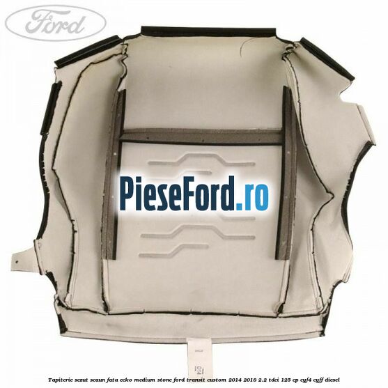 Tapiterie sezut scaun fata ecko medium stone Ford Transit Custom 2014-2018 2.2 TDCi 125 cp CYF4, CYFF diesel