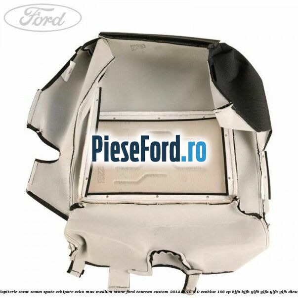 Tapiterie sezut scaun spate echipare ecko max medium stone Ford Tourneo Custom 2014-2018 2.0 EcoBlue 105 cp BJFA, BJFB, YLF6, YLFA, YLFB, YLFS diesel